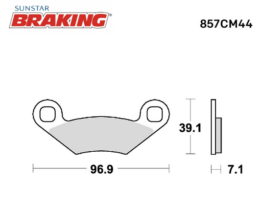 Braking 857CM44 Sinterli Fren Balatası