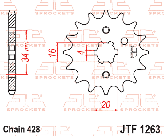 JT JTF1263-14 Ön Dişli 14 Diş ürün görseli