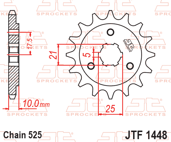 JT JTF1448-15 Ön Dişli 15 Diş ürün görseli