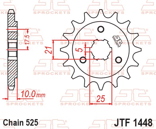 JT JTF1448-15 Ön Dişli 15 Diş ürün görseli