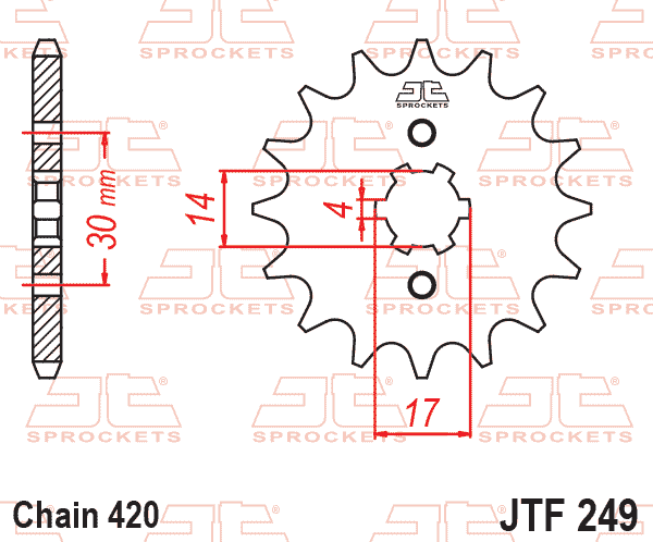 JT JTF249-15 Ön Dişli 15 Diş ürün görseli