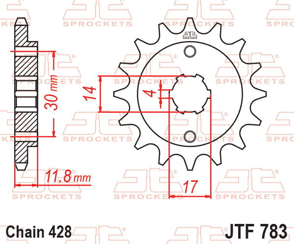 JT JTF783-14 Ön Dişli 14 Diş ürün görseli
