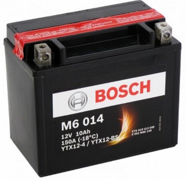 BOSCH 12V 10 AH MOTOSİKLET AKÜSÜ 0092M60140 (Y-B)TX12(-BS)