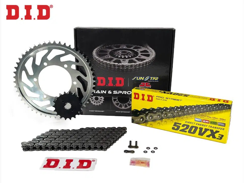 DID Zincir JT Dişli Seti - Yamaha Xt X (125 CC) - (2008-2011) DID zincir JT dişli seti