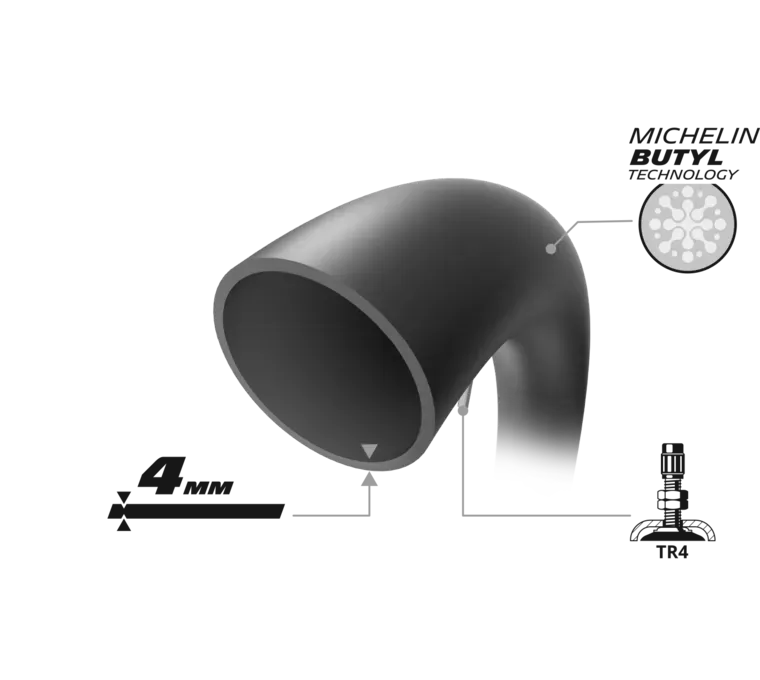 MICHELIN İÇ LASTİK (Off Road Kullanımı - 4 mm) 18 UHD Large (140/80-18) (Düz)