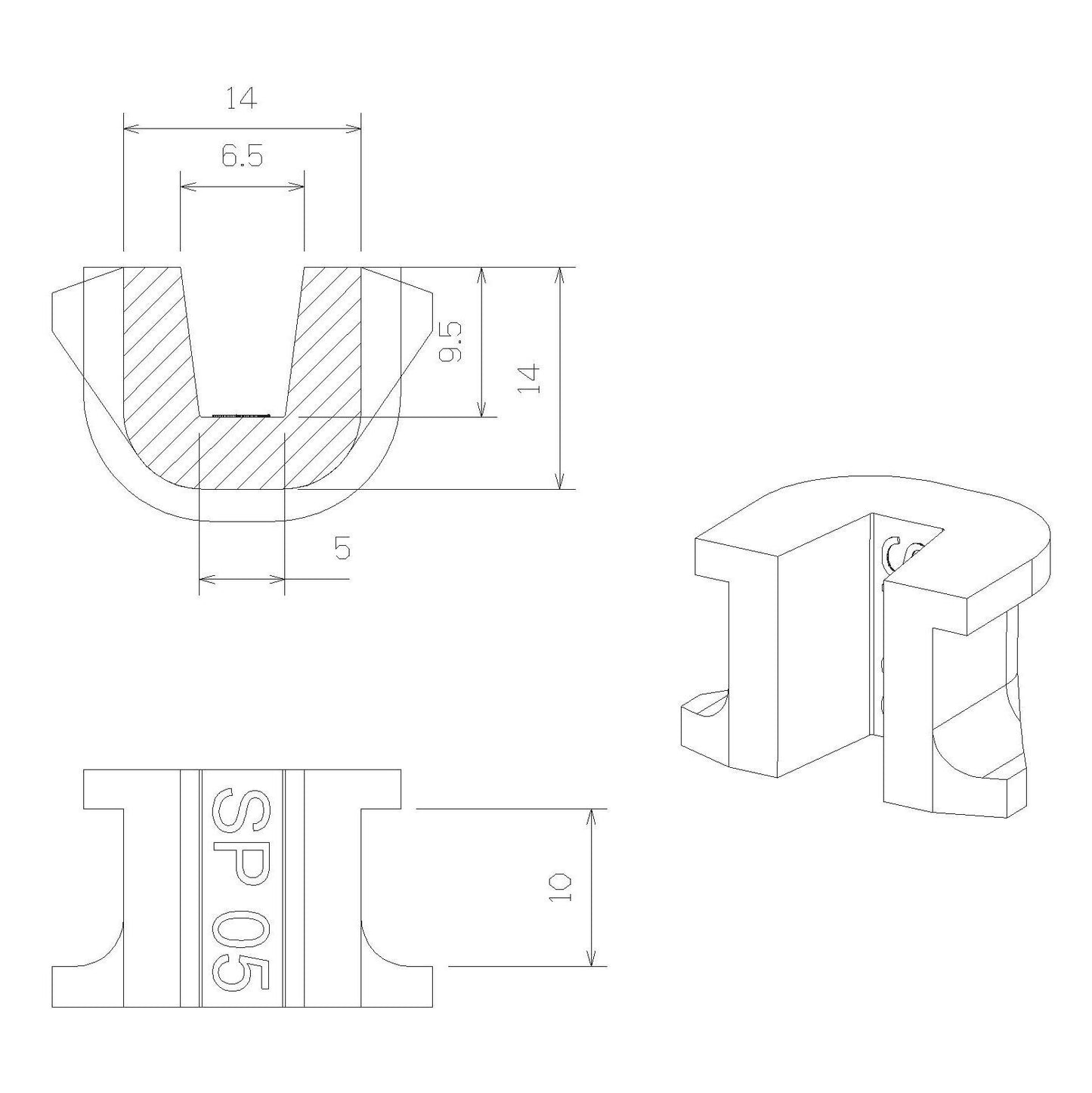 TechPülley SP05(3pcs) KAYDIRICI KIZAK (Slider)