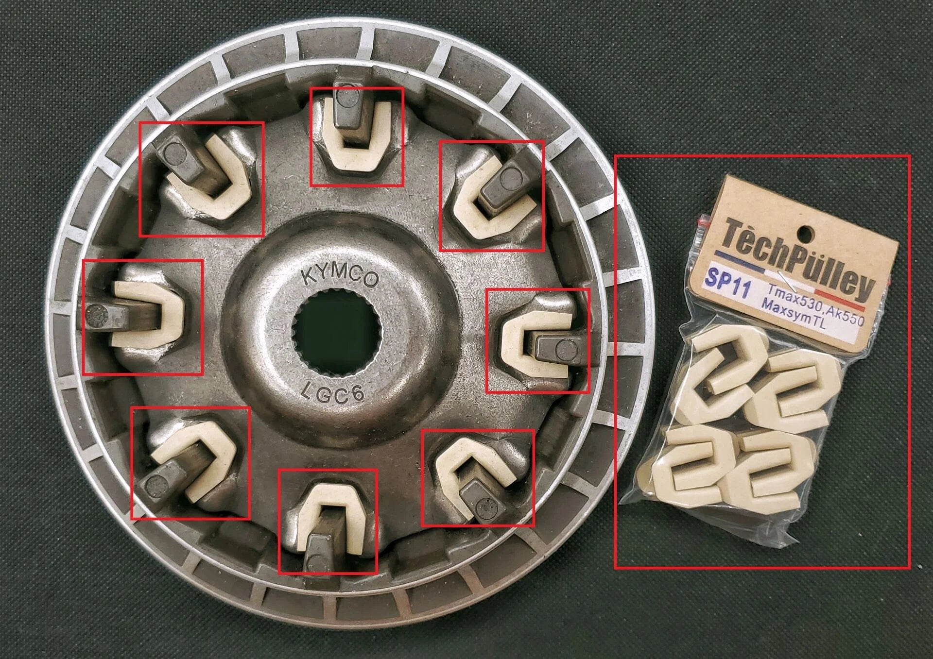 TECHPULLEY SP11(8pcs) KAYDIRICI KIZAK (Slider)
